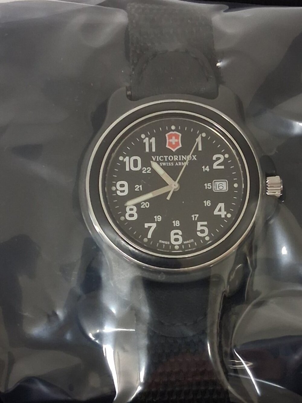 Victorinox Men’s Original XL Black Stainless Steel Watch – 43mm